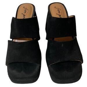 Free People Love Everywhere Mule-Style Platform Sandal - Women's Size 8 - Black